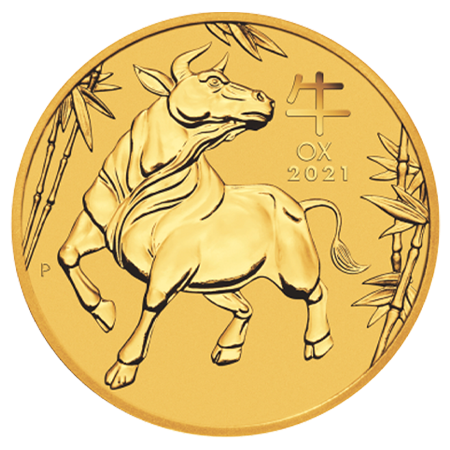 2021 1/4oz Gold Lunar III Ox Coin | Perth Mint